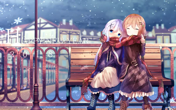 Chino Kafū Cocoa Hoto Anime Is the Order a Rabbit HD Desktop Wallpaper | Background Image