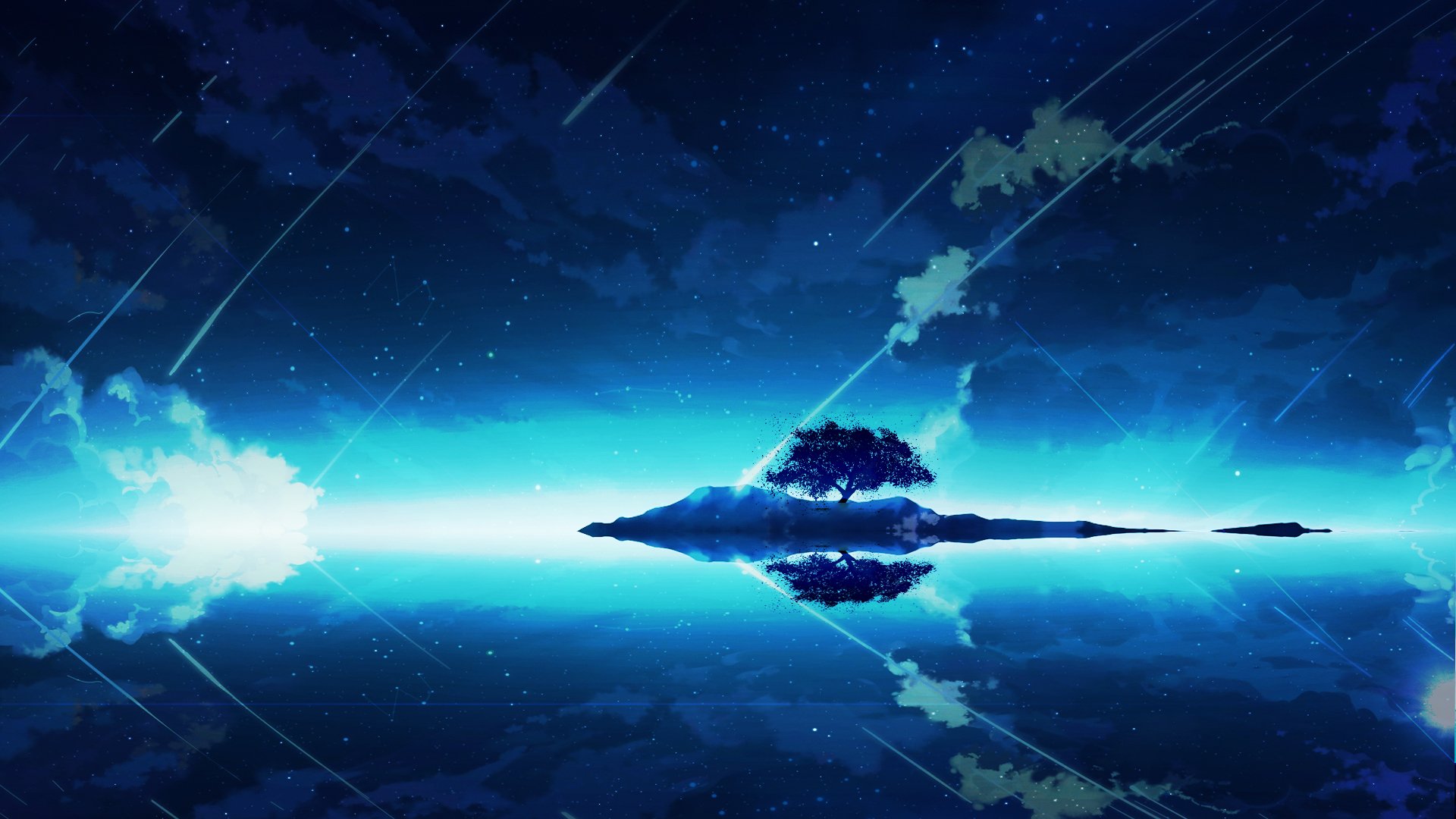Midnight Mirage - Blue Anime HD Wallpaper by EnRyuu