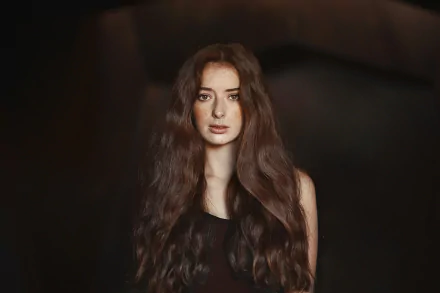 long hair brown eyes redhead woman model HD Desktop Wallpaper | Background Image