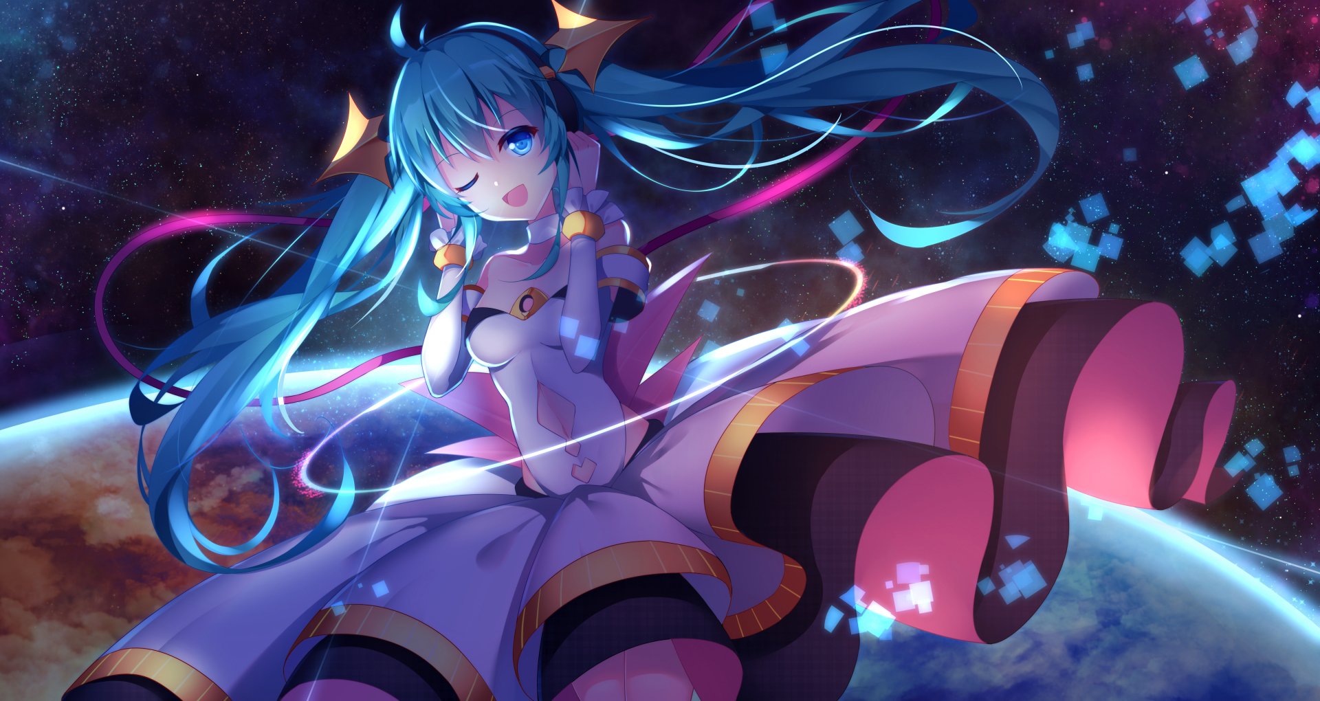 Hatsune Miku Anime 4K Ultra HD Wallpaper by Aluppia