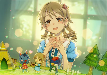 Nono Morikubo Anime The iDOLM@STER Cinderella Girls HD Desktop Wallpaper | Background Image