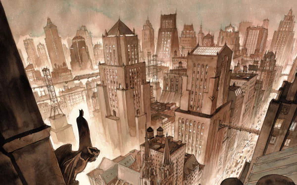 Gotham City Comic Batman HD Desktop Wallpaper | Background Image
