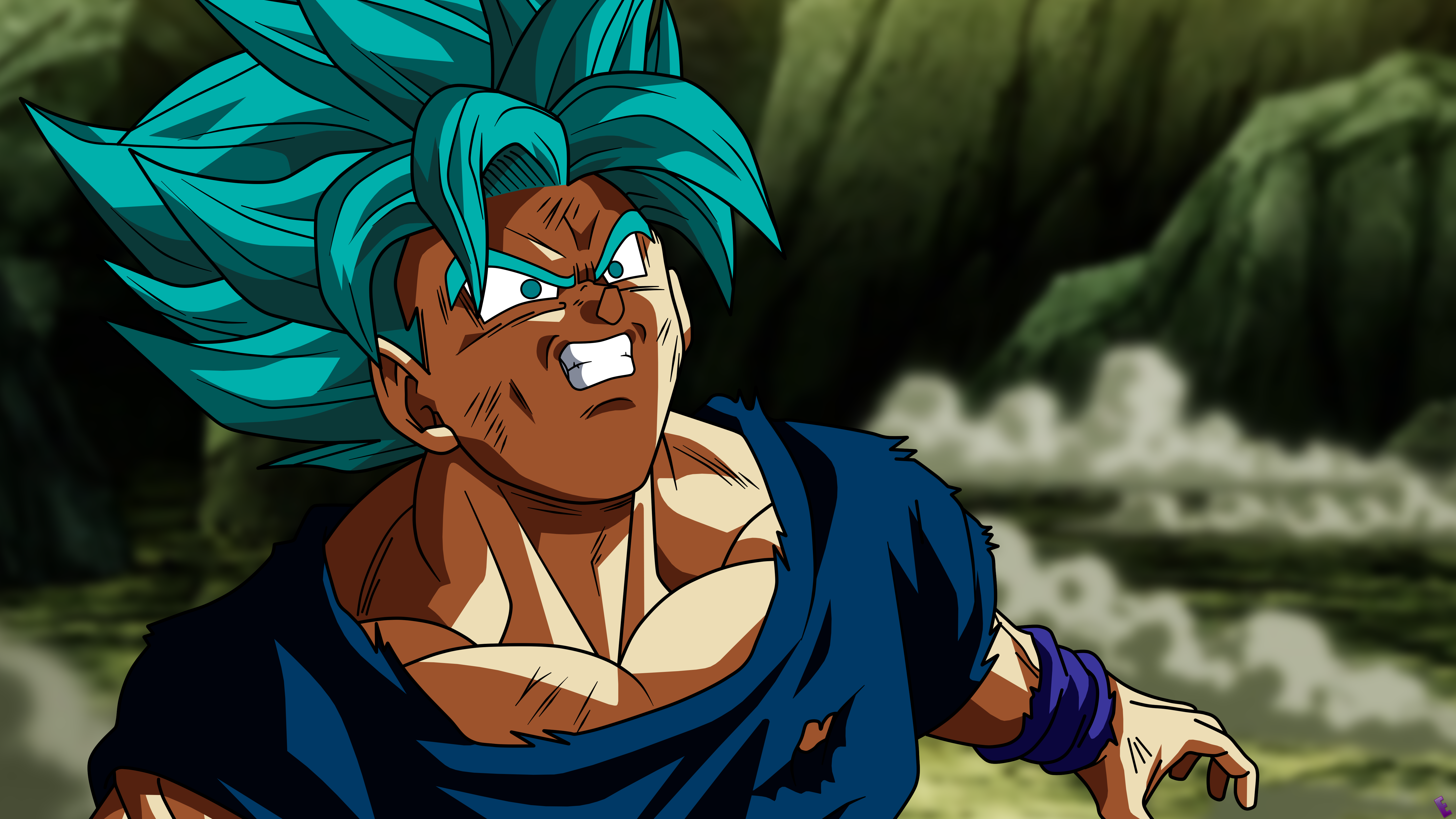 How to draw GOKU Super Saiyan Blue SSJ Blue #goku 