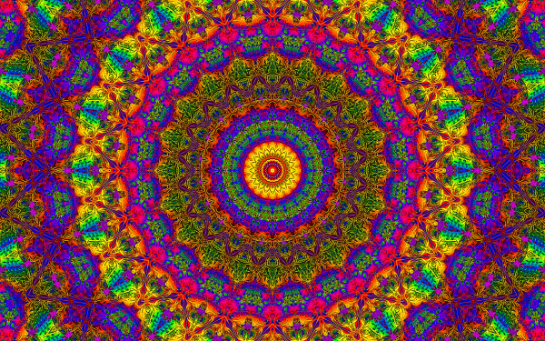 Artistic Psychedelic Colors Colorful HD Wallpaper | Background Image