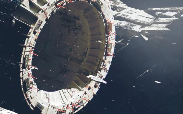 Sci Fi space station HD Desktop Wallpaper | Background Image