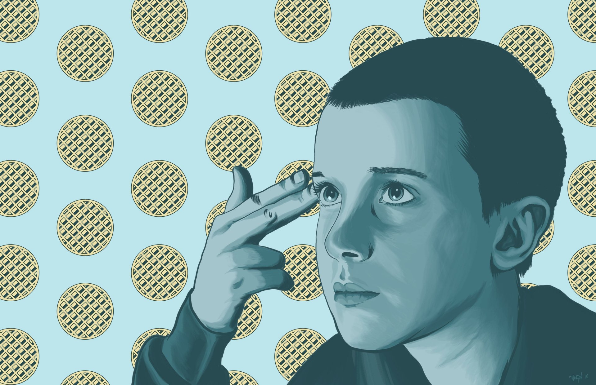 Eleven HD Wallpaper - Stranger Things Art by Joseph Shelton