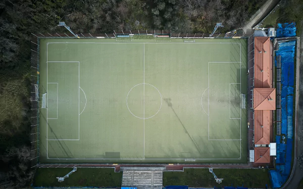 aerial soccer field soccer Sports HD Desktop Wallpaper | Background Image