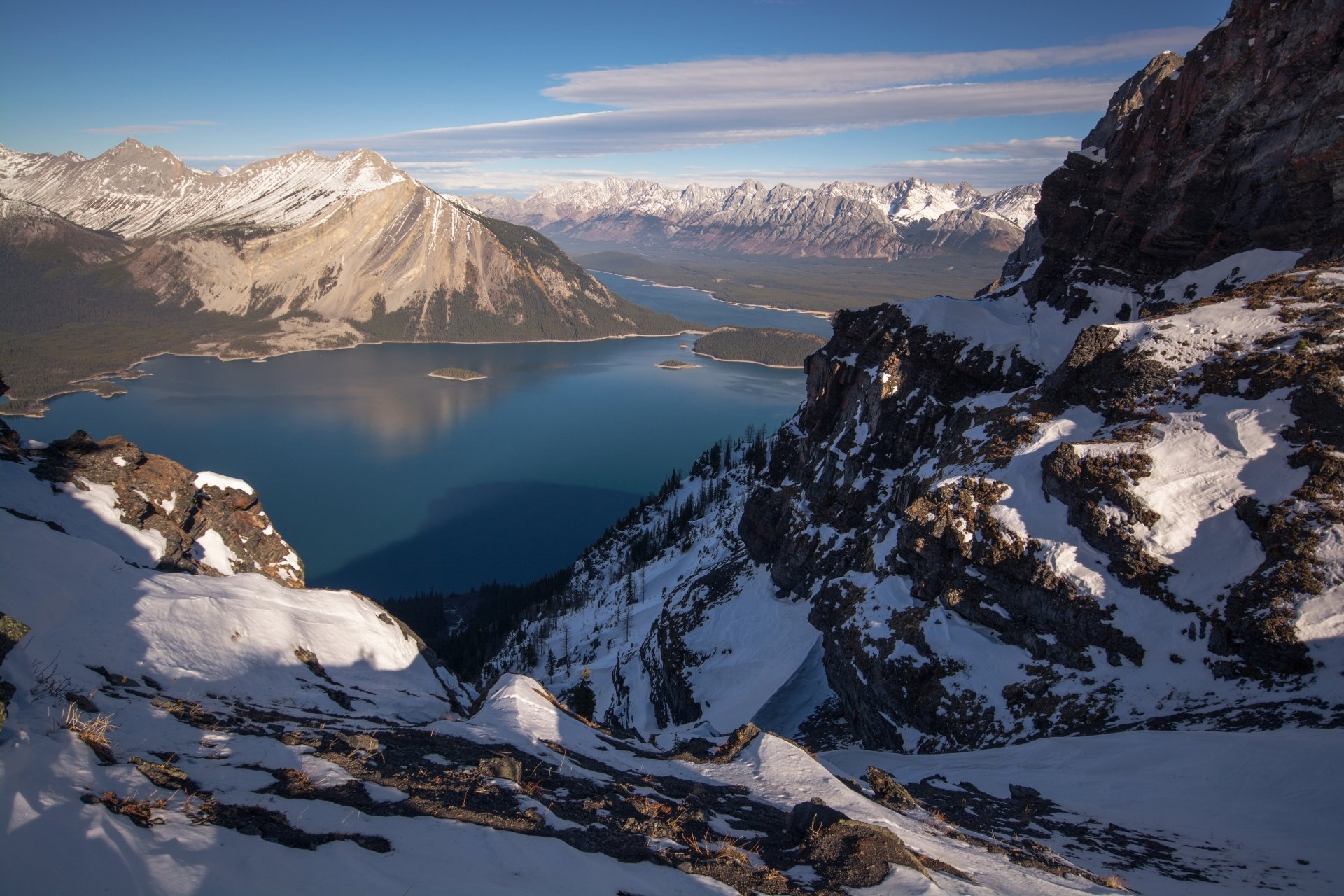 4K Ultra HD Snowy Mountain Lake Winter Landscape View | 6000x4000 ...