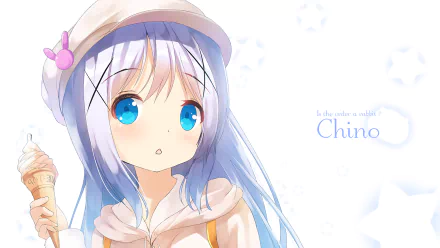 Chino Kafū Anime Is the Order a Rabbit HD Desktop Wallpaper | Background Image