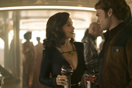 Qi'ra (Star Wars) Emilia Clarke Han Solo Alden Ehrenreich movie Solo: A Star Wars Story HD Desktop Wallpaper | Background Image