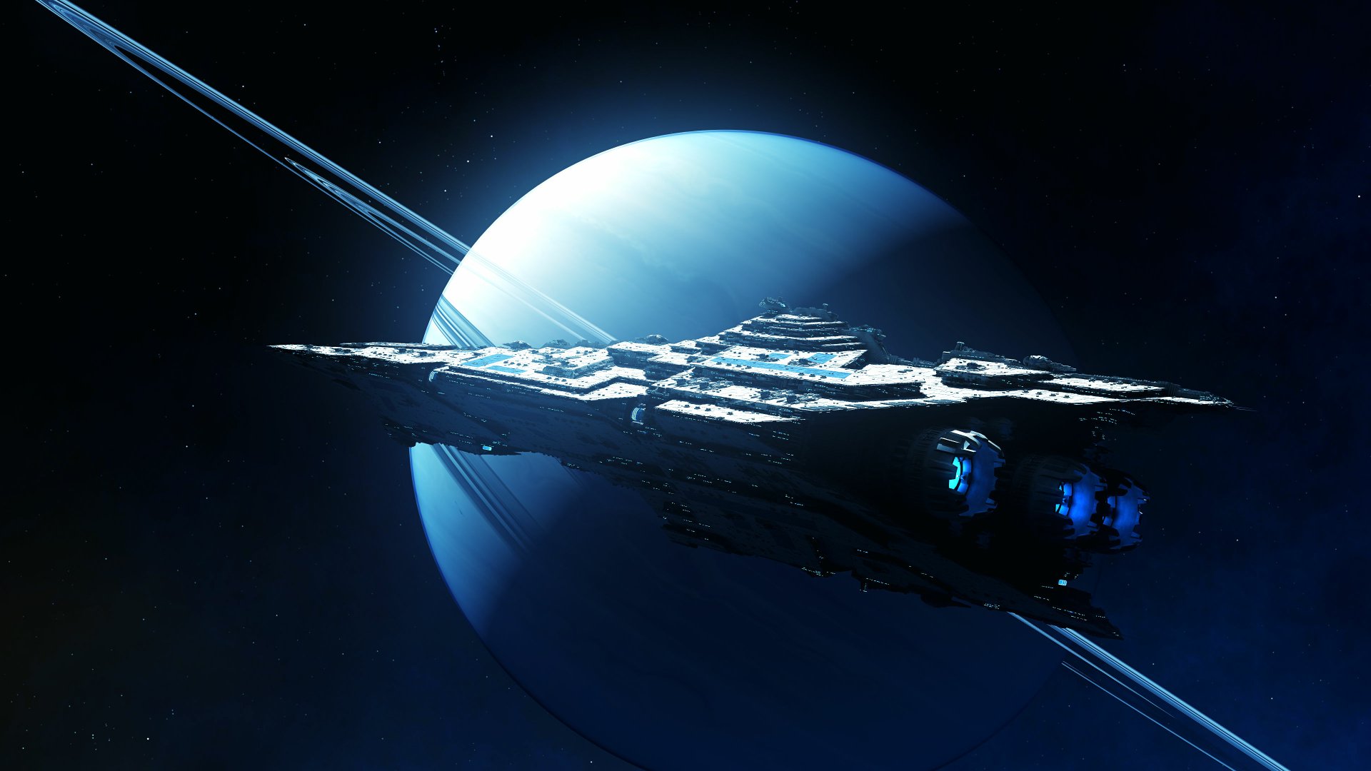 Sci Fi Spaceship 4k Ultra HD Wallpaper by grahamtg