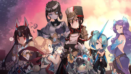 Brighid (Xenoblade) Praxis (Xenoblade) Finch (Xenoblade) Mòrag Ladair Azami (Xenoblade) Electra (Xenoblade) Kasandra (Xenoblade) video game Xenoblade Chronicles 2 HD Desktop Wallpaper | Background Image