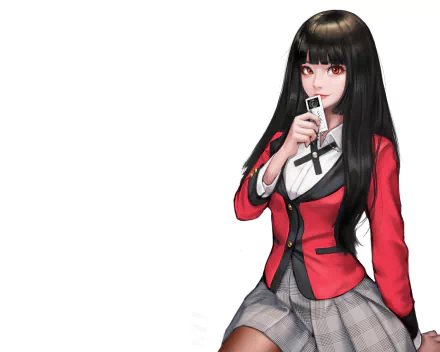 Yumeko Jabami Anime Kakegurui HD Desktop Wallpaper | Background Image