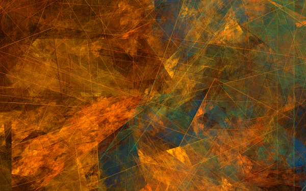 Abstract fractal artwork created with Apophysis software, featuring intersecting lines and geometric shapes in warm, earthy tones. This HD wallpaper makes a vibrant and intricate desktop background.