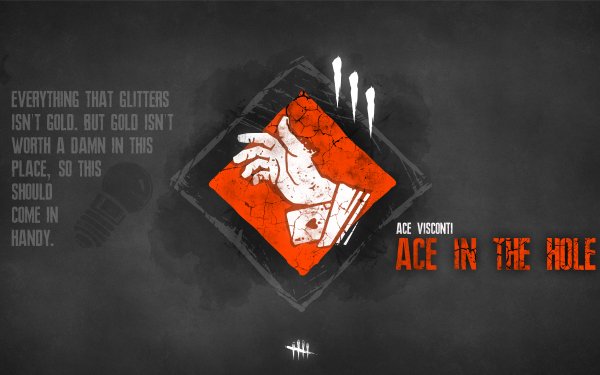 Video Game Dead by Daylight Ace in the hole Minimalist Ace Visconti HD Wallpaper | Background Image