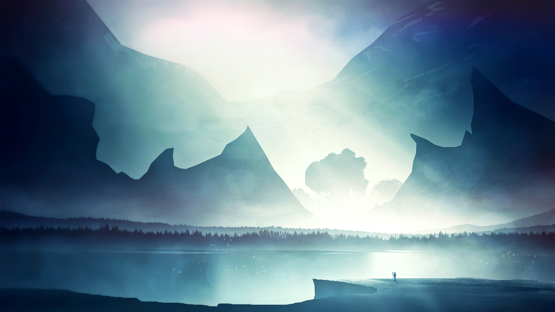 Download Fantasy Landscape HD Wallpaper by Michal Kváč