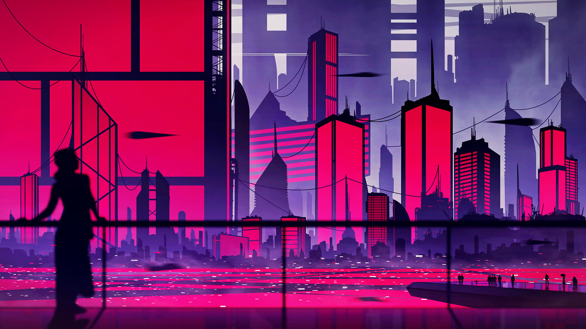 Download Building Sci Fi City Sci Fi City Hd Wallpaper By Michal Kváč