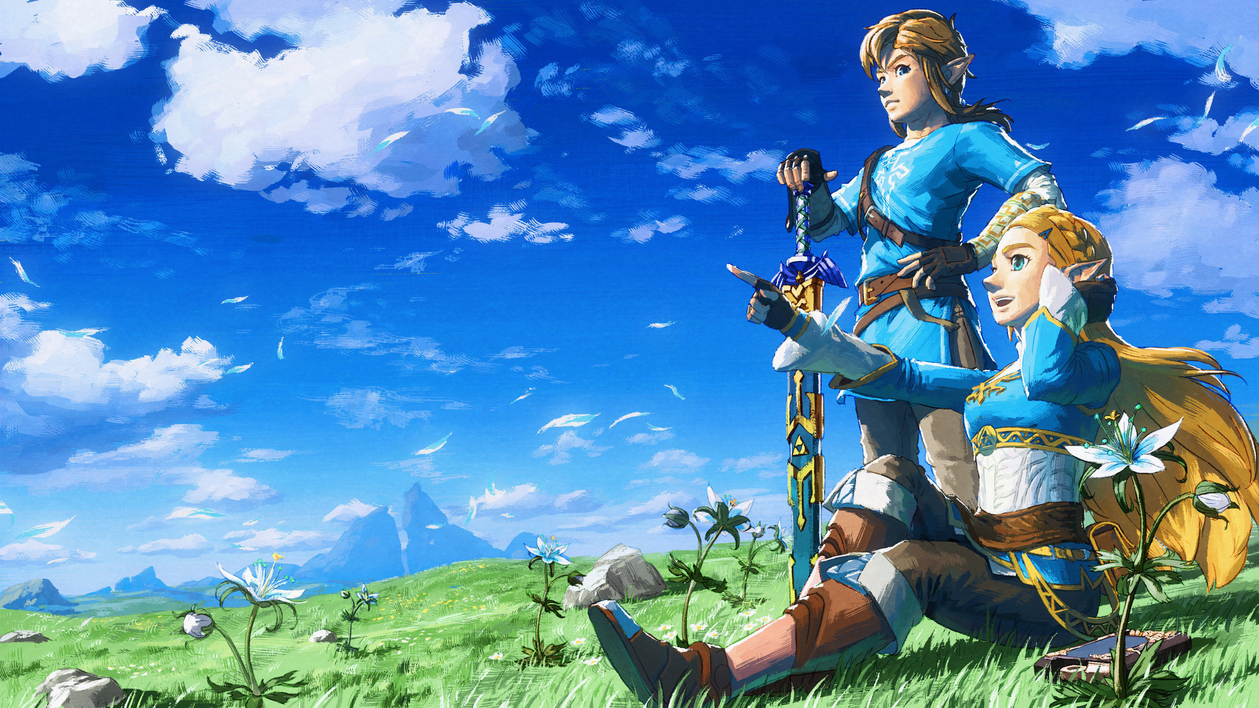 Link In Colorful Background 4K HD The Legend of Zelda Wallpapers, HD  Wallpapers