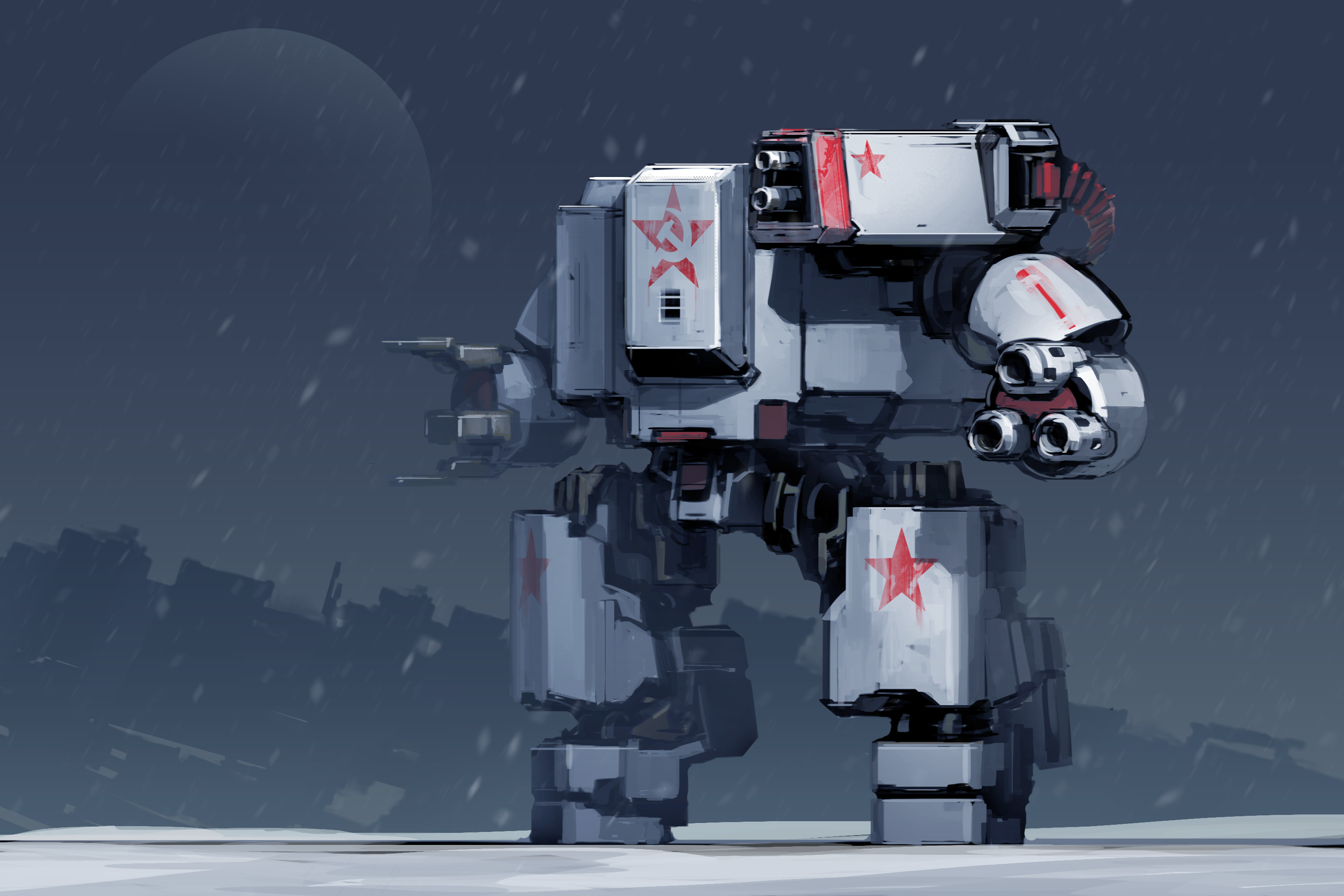 Download Sci Fi Robot HD Wallpaper by ksenolog