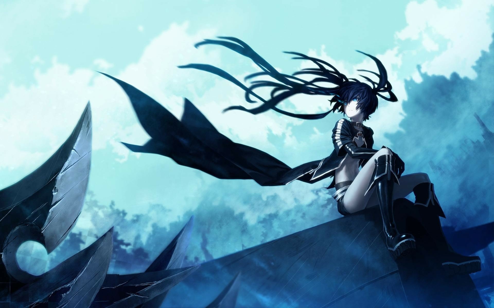 Download Anime Black Rock Shooter Hd Wallpaper