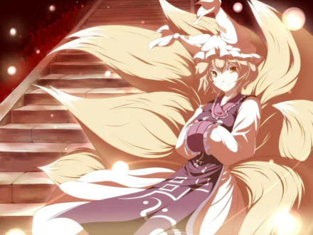 Ran Yakumo Anime Touhou HD Desktop Wallpaper | Background Image