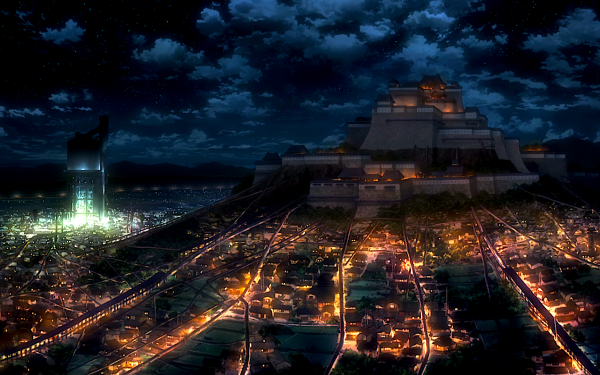Anime Kabaneri of the Iron Fortress Koutetsujou no Kabaneri City HD Wallpaper | Background Image