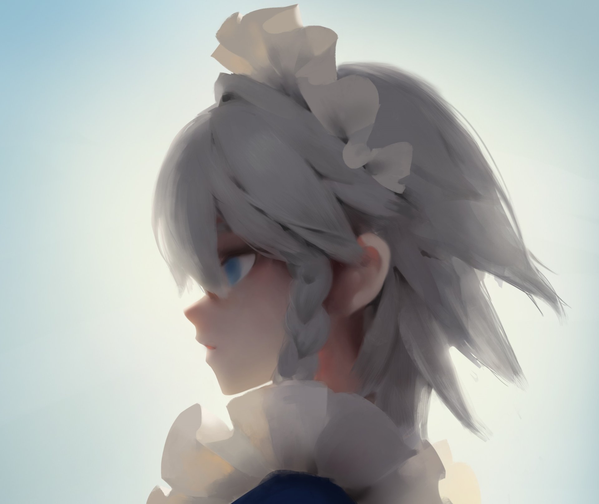 Download Sakuya Izayoi Anime Touhou HD Wallpaper by zlldt2