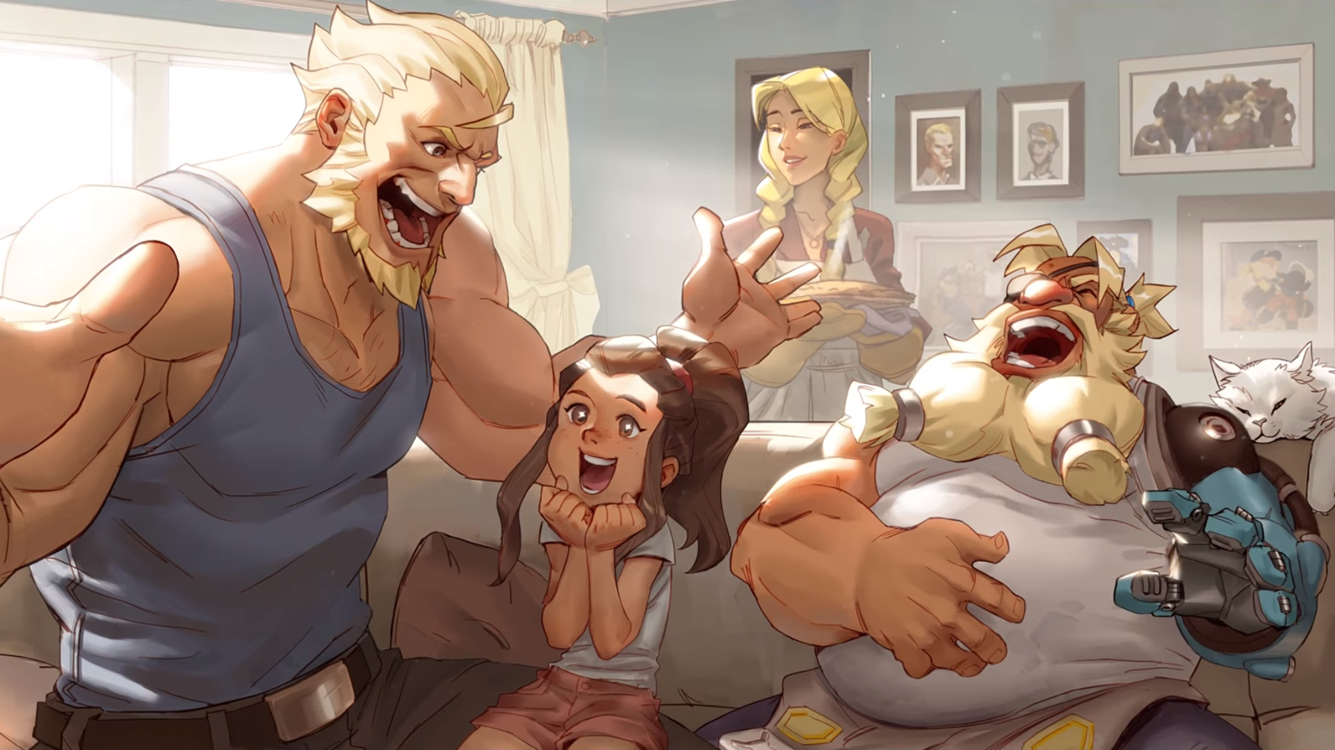 Download Torbjörn (Overwatch) Reinhardt (Overwatch) Brigitte (Overwatch) Video Game Overwatch HD Wallpaper by W0LVEMAN