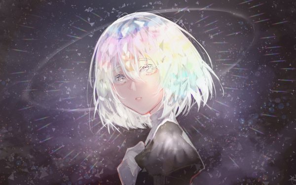 Anime Houseki no Kuni Diamond Short Hair White Hair White Eyes HD Wallpaper | Background Image