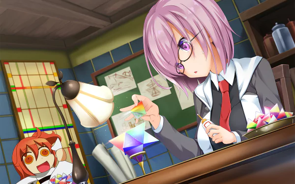 Fujimaru Ritsuka Mashu Kyrielight Anime Fate/Grand Order HD Desktop Wallpaper | Background Image