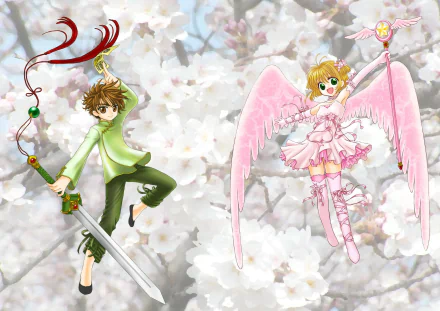Syaoran Li Sakura Kinomoto Anime Cardcaptor Sakura HD Desktop Wallpaper | Background Image