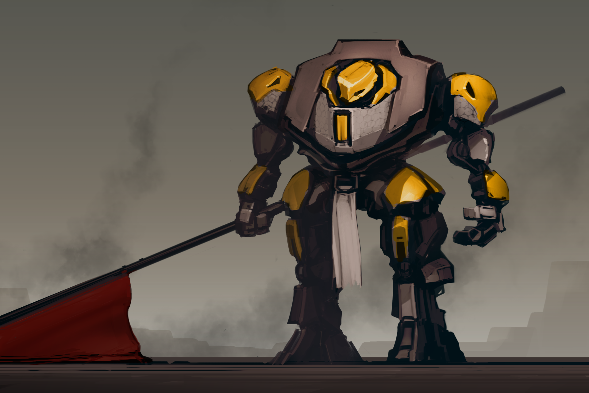 Download Sci Fi Robot HD Wallpaper by ksenolog