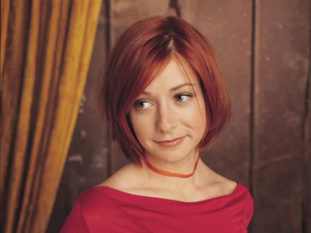 redhead actress Celebrity Alyson Hannigan HD Desktop Wallpaper | Background Image