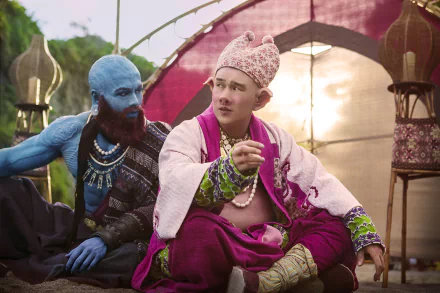 HD wallpaper of characters from The Monkey King 3: Kingdom of Women, featuring a scene in an elaborate outdoor setting.