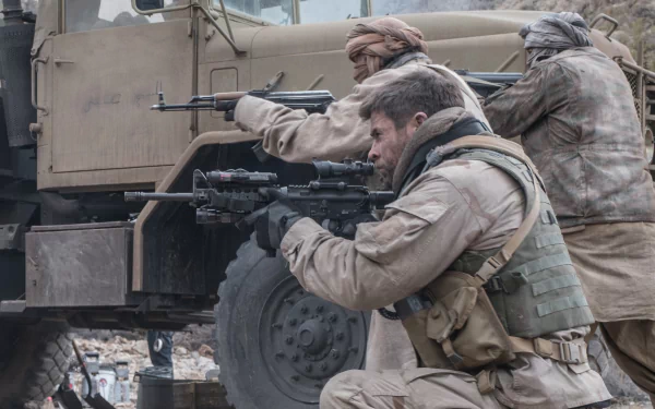 Captain Mitch Nelson Chris Hemsworth movie 12 Strong HD Desktop Wallpaper | Background Image