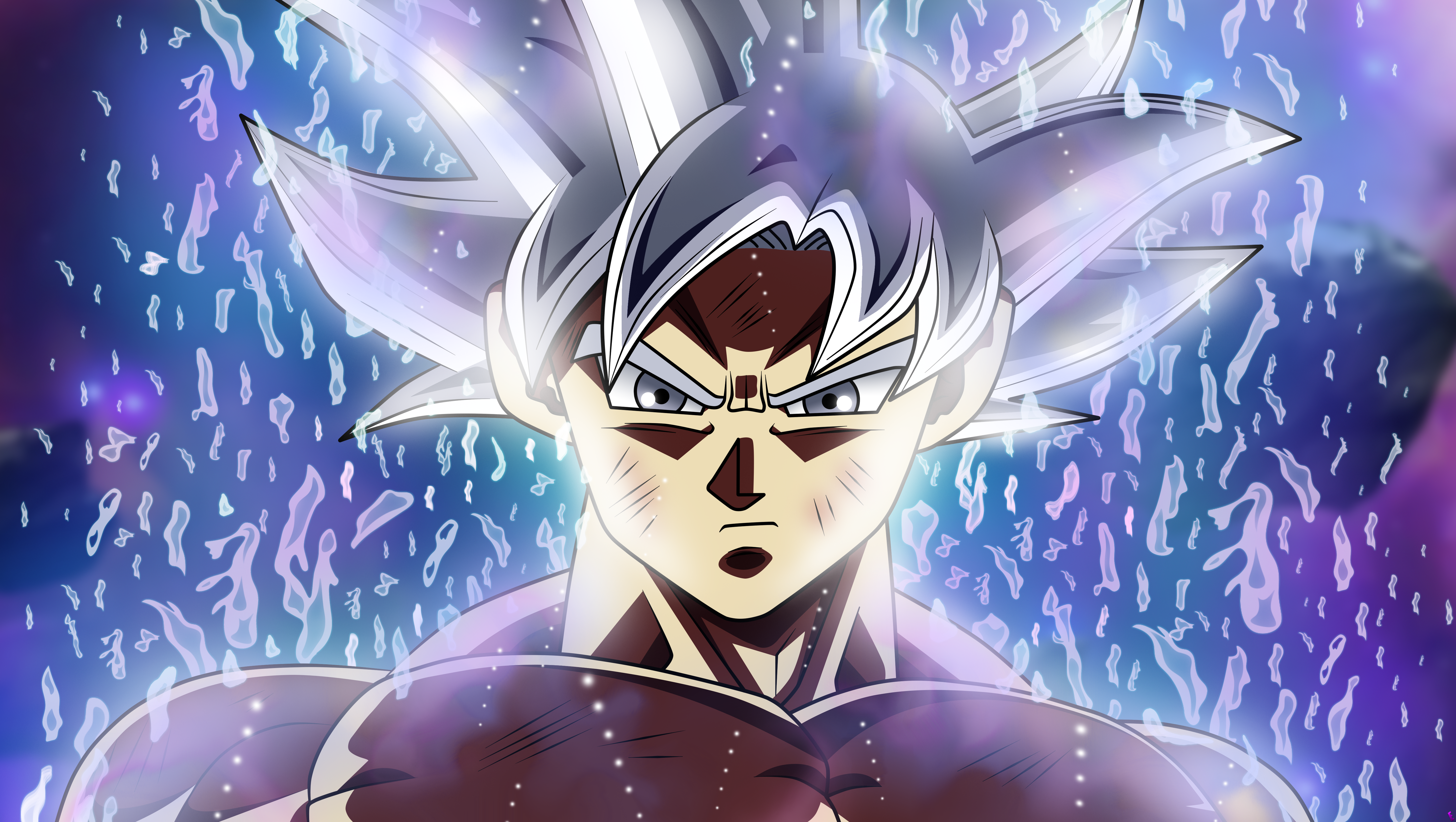 Wallpaper dragon ball, goku, ultra instinct perfected, dragon ball