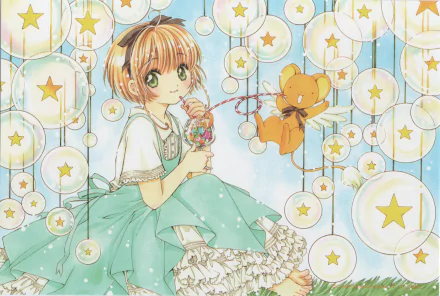Sakura Kinomoto Keroberos (Card Captor Sakura) Anime Cardcaptor Sakura HD Desktop Wallpaper | Background Image