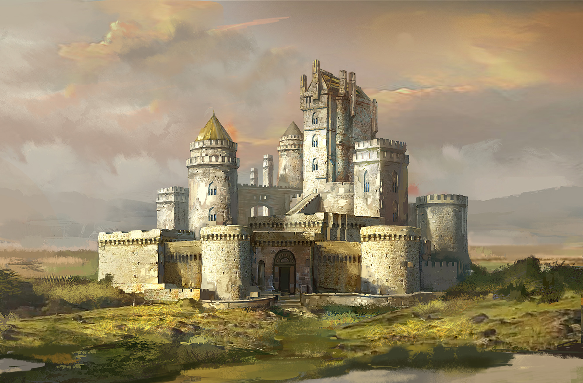 Fantasy Castle HD Wallpaper by Andrew Ryan