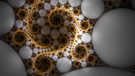 pearl circle swirl Abstract fractal HD Desktop Wallpaper | Background Image