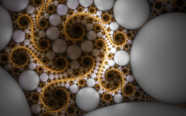 pearl circle swirl Abstract fractal HD Desktop Wallpaper | Background Image