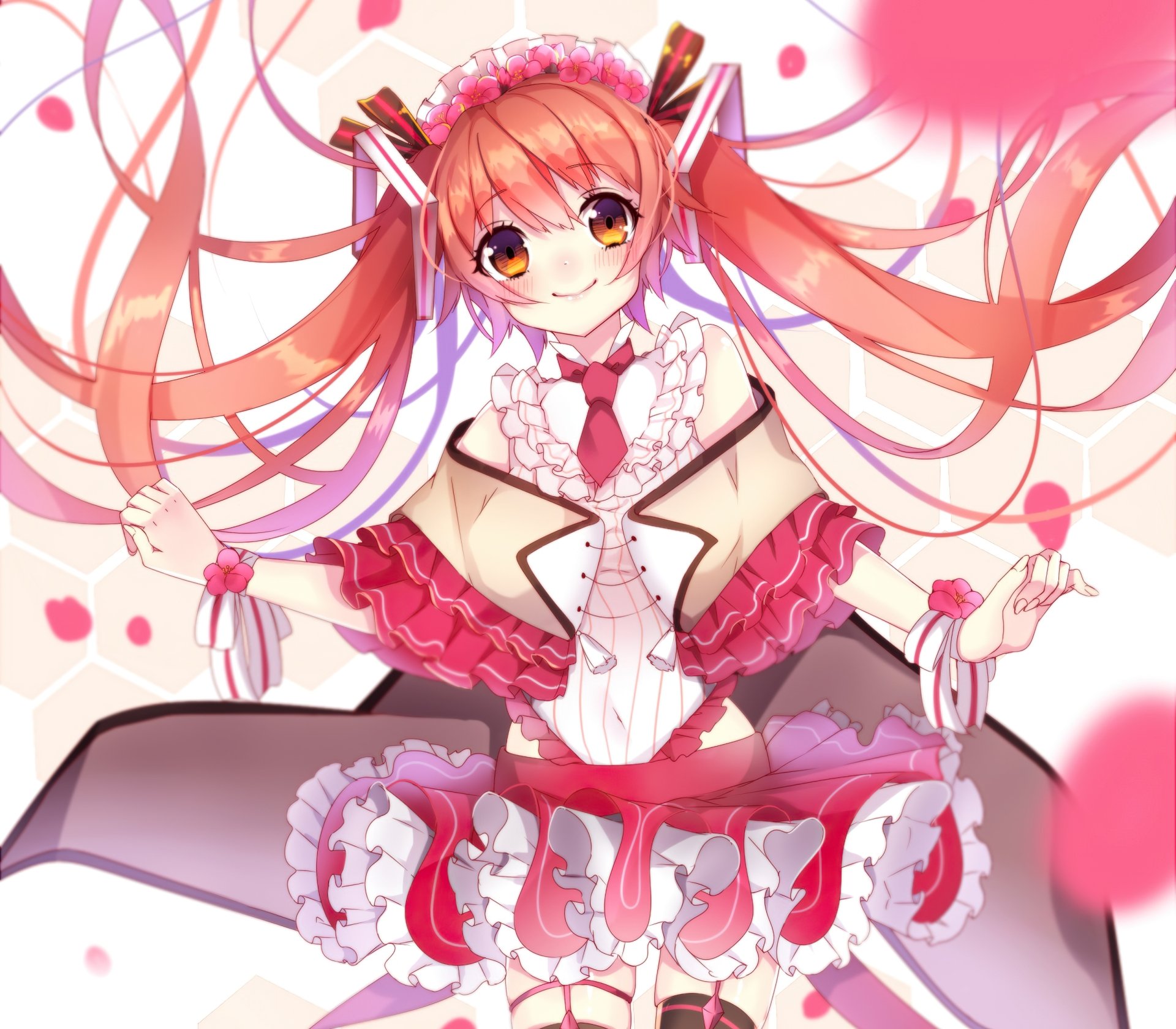 Download Sakura Miku Anime Vocaloid HD Wallpaper by おやき