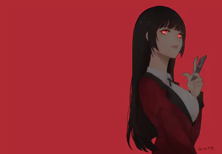 Yumeko Jabami Anime Kakegurui HD Desktop Wallpaper | Background Image