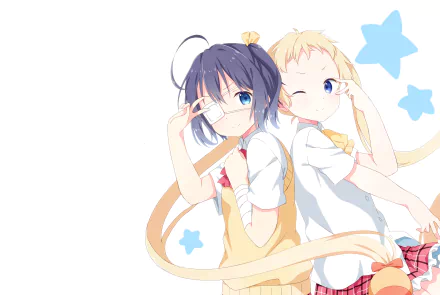Rikka Takanashi Sanae Dekomori Anime Love Chunibyo & Other Delusions HD Desktop Wallpaper | Background Image