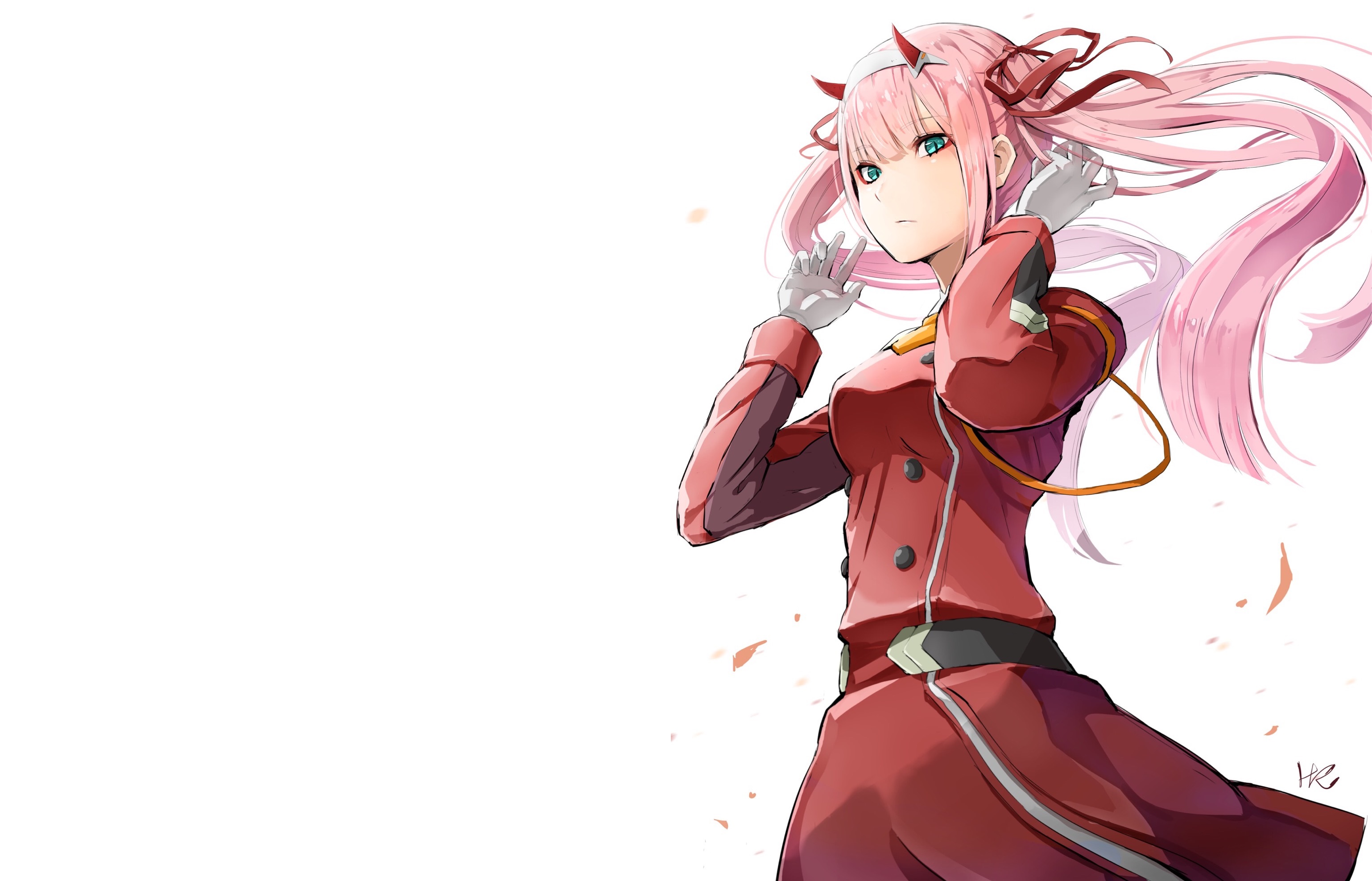 Zero Two HD Wallpaper - Darling in the FranXX by れいた