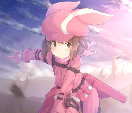 Karen Kohiruimaki LLENN (Sword Art Online) Anime Sword Art Online Alternative: Gun Gale Online HD Desktop Wallpaper | Background Image