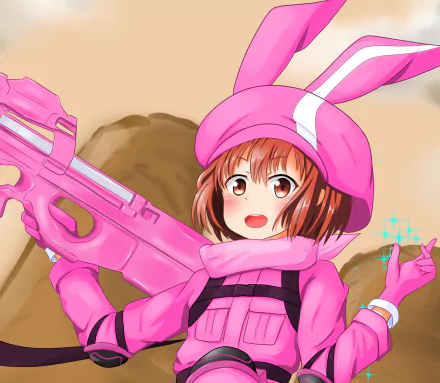 Karen Kohiruimaki LLENN (Sword Art Online) Anime Sword Art Online Alternative: Gun Gale Online HD Desktop Wallpaper | Background Image