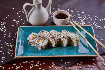 chopsticks still life seafood rice food sushi HD Desktop Wallpaper | Background Image