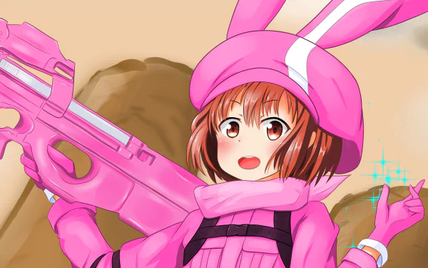 Karen Kohiruimaki LLENN (Sword Art Online) Anime Sword Art Online Alternative: Gun Gale Online HD Desktop Wallpaper | Background Image