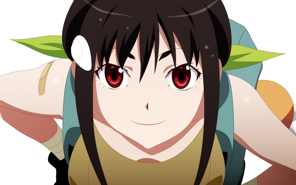 Anime Monogatari (Series) Mayoi Hachikuji Bakemonogatari Red Eyes HD Wallpaper | Background Image