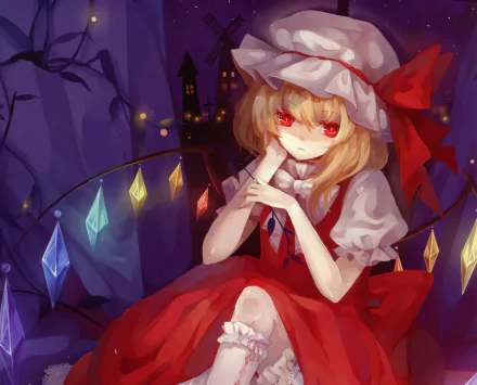 Flandre Scarlet Anime Touhou HD Desktop Wallpaper | Background Image